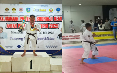 Muhammad Fadlan Arsyad Sabet 3 Emas dan 1 Perak di Kejuaraan Provinsi Shorinji Kempo Antar Pelajar Kepri 2025